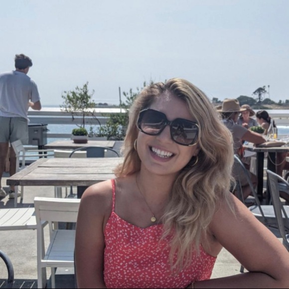 Red with white flower one piece - Picture 5 of 6